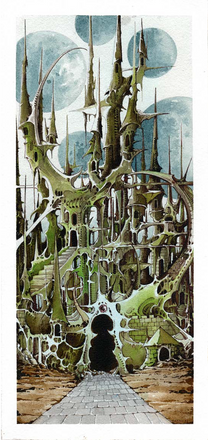 Tarek Dem, Scimitar 22, 170 x 360mm, Original Artwork