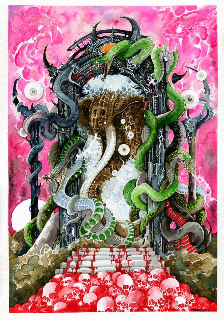 Tarek Dem, Scimitar 40, 420 x 594mm, Original Artwork
