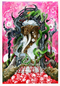 Tarek Dem, Scimitar 40, 420 x 594mm, Original Artwork