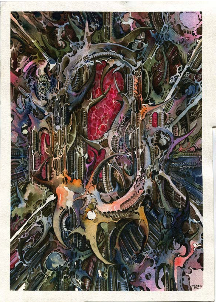 Tarek Dem, Scimitar 34, 360 x 510mm, Original Artwork