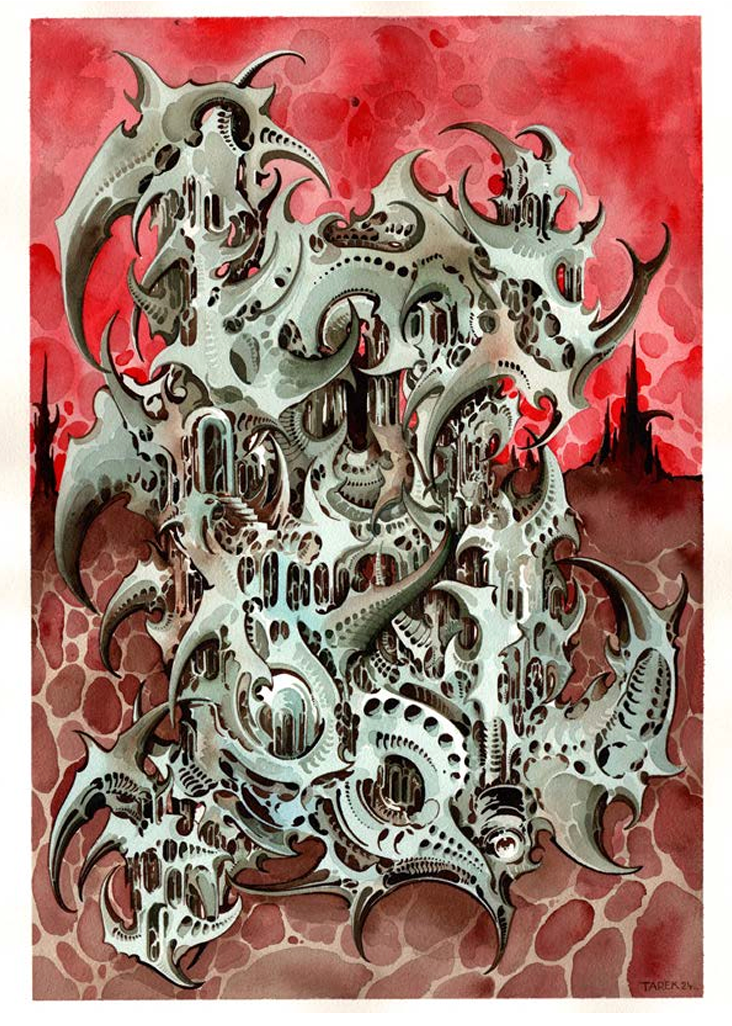 Tarek Dem, Scimitar 36, 360 x 510mm, Original Artwork