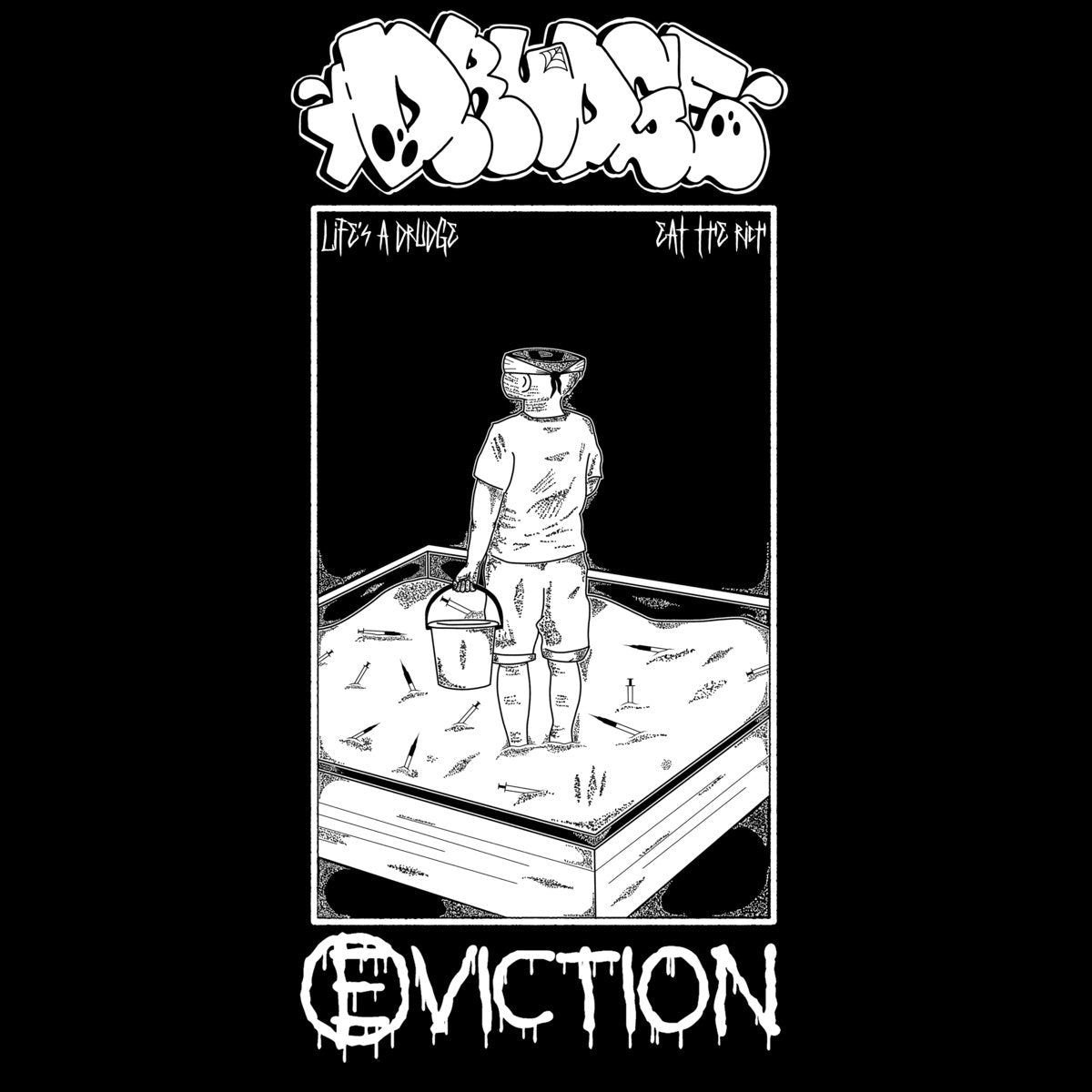 Drudge / Eviction – Split MC (Rare / Used, VG+)
