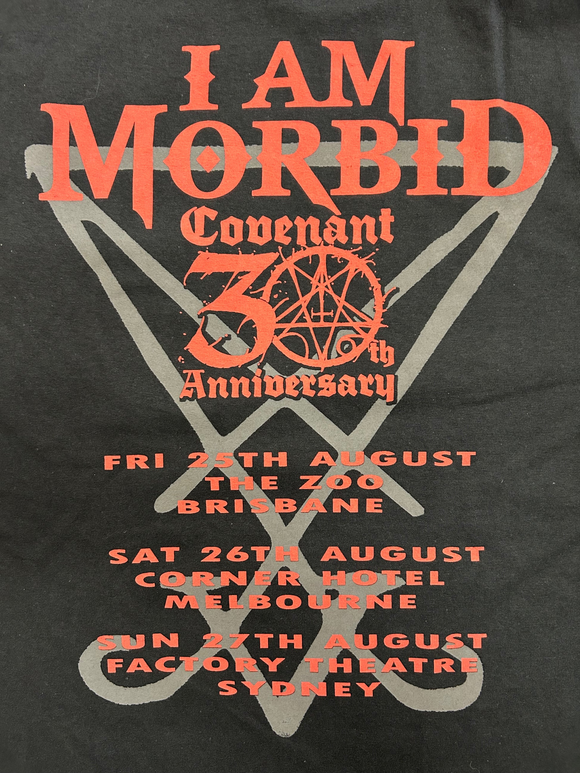 I Am Morbid, &#39;30 Years Of Covenant&#39; Australian Tour T-Shirt
