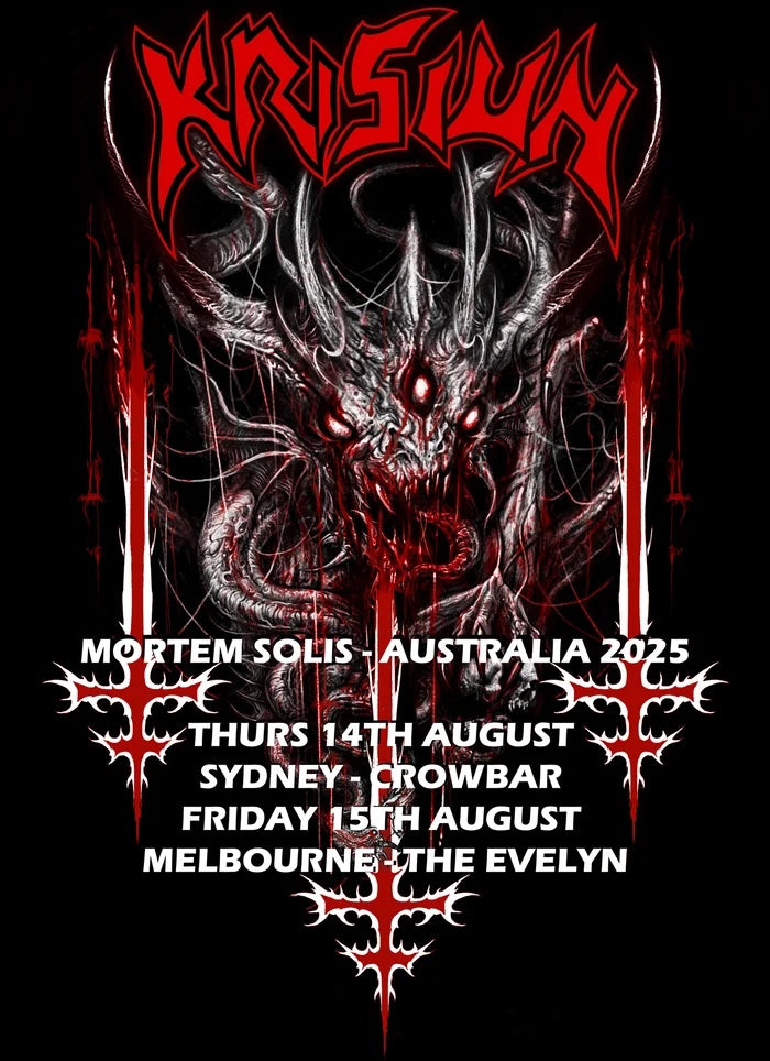 Krisiun, &#39;Mortem Solis – Australia 2025&#39; T-Shirt