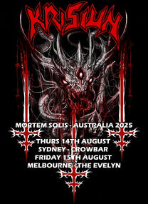 Krisiun, &#39;Mortem Solis – Australia 2025&#39; T-Shirt