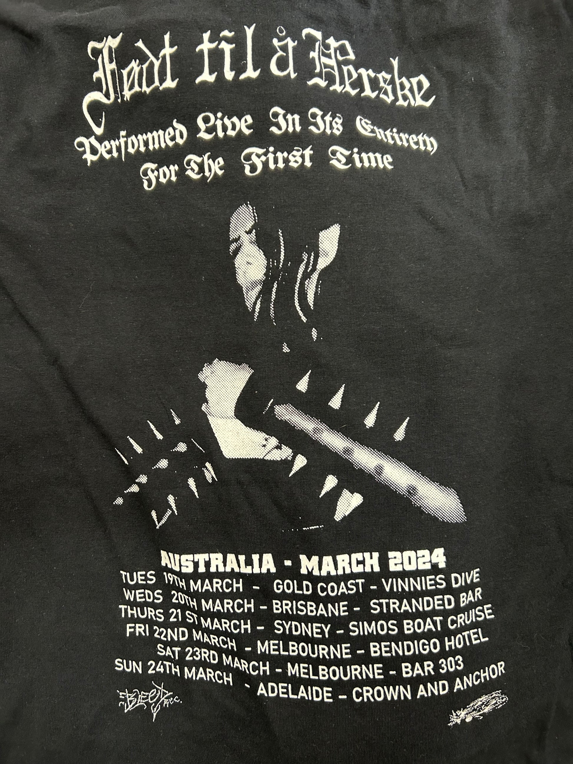Mortiis, &#39;Født til a Herske – Australian Tour&#39; T-Shirt