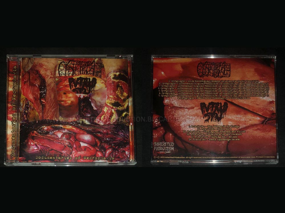 Cystgirgle / Putrid Stu – Documentaries of Necrophagia CD