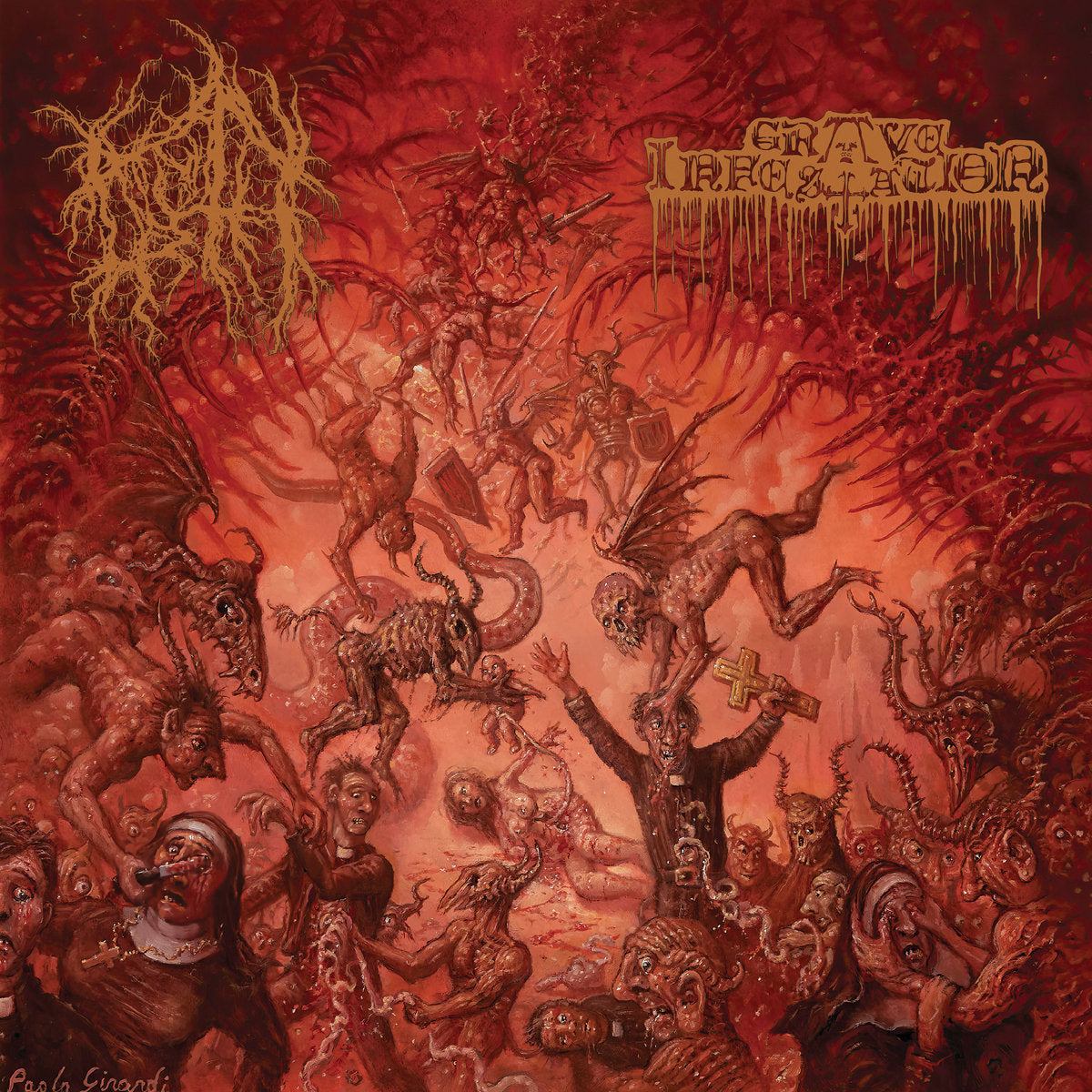 Noroth / Grave Infestation – S/T Split 7”
