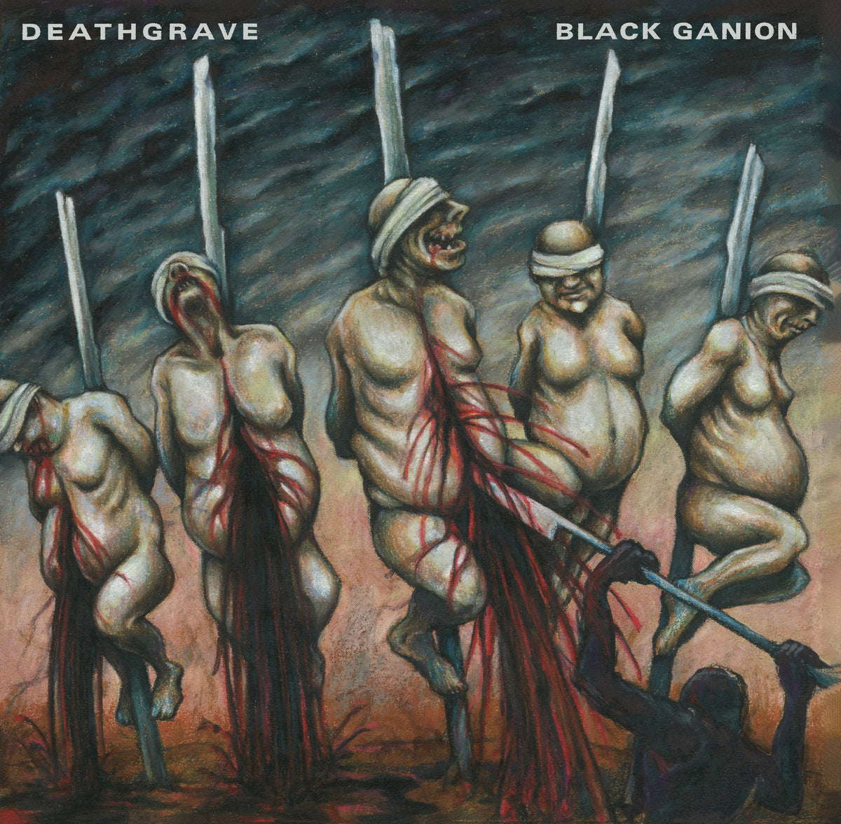 Deathgrave / Black Ganion – S/T Split LP
