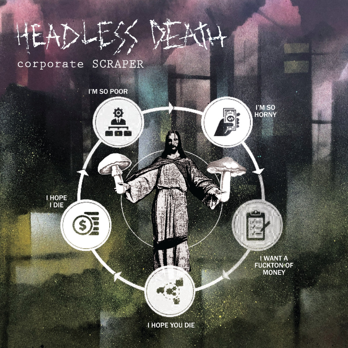 Headless Death / Shrivel Up – Corporate Scraper / Life Boils Down Split 7&quot;