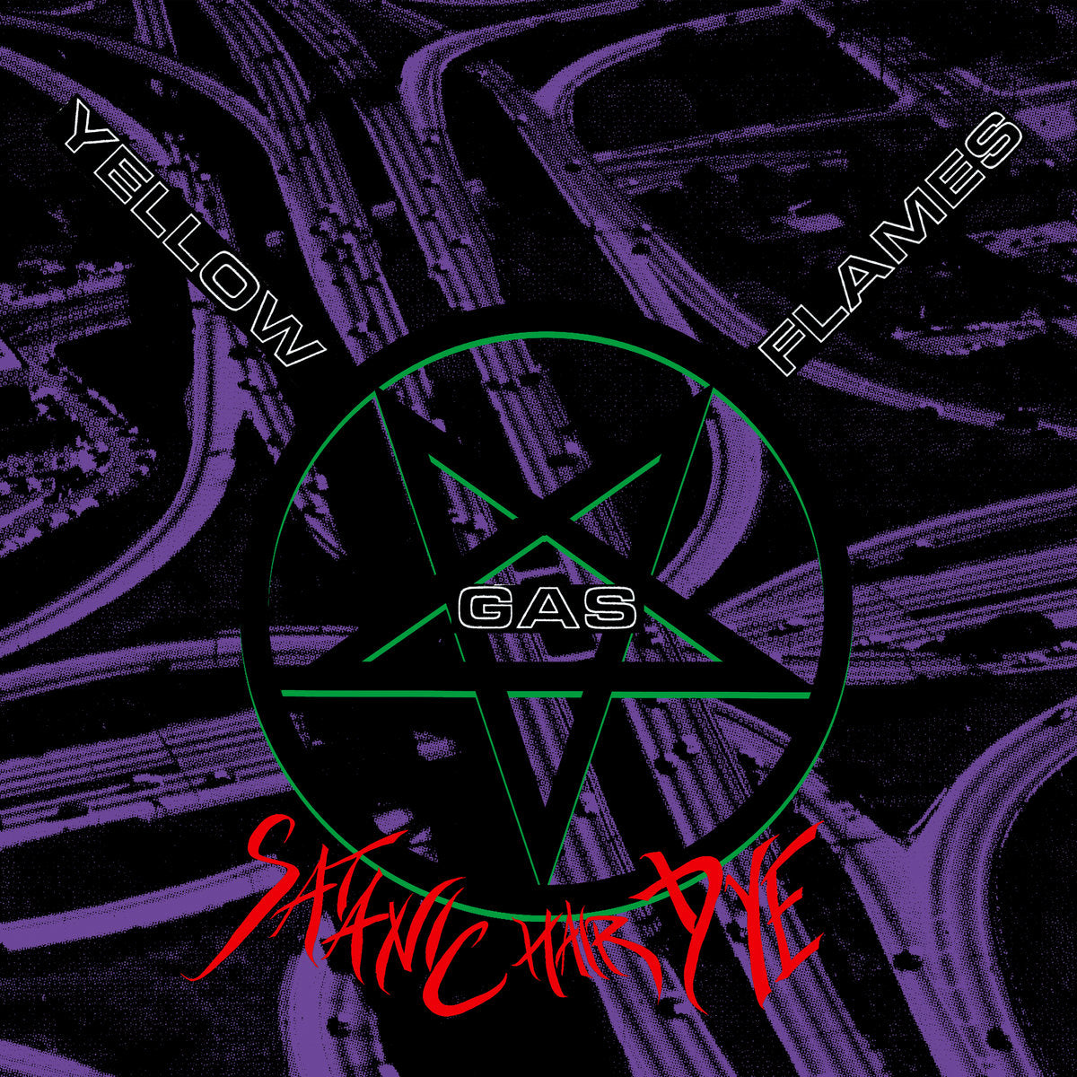Yellow Gas Flames – Satanic Hair Dye LP