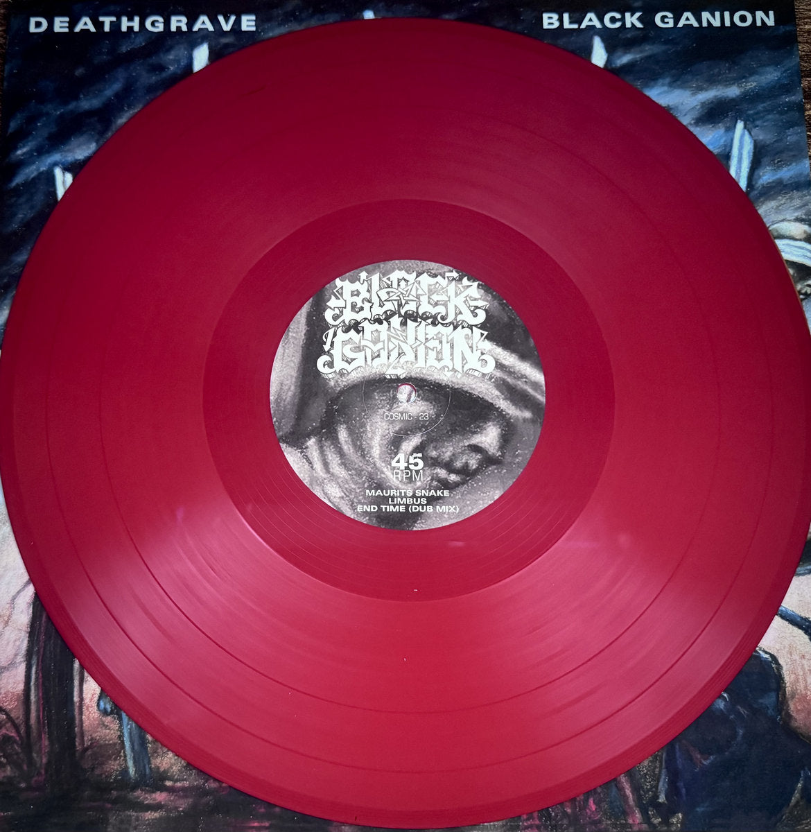Deathgrave / Black Ganion – S/T Split LP