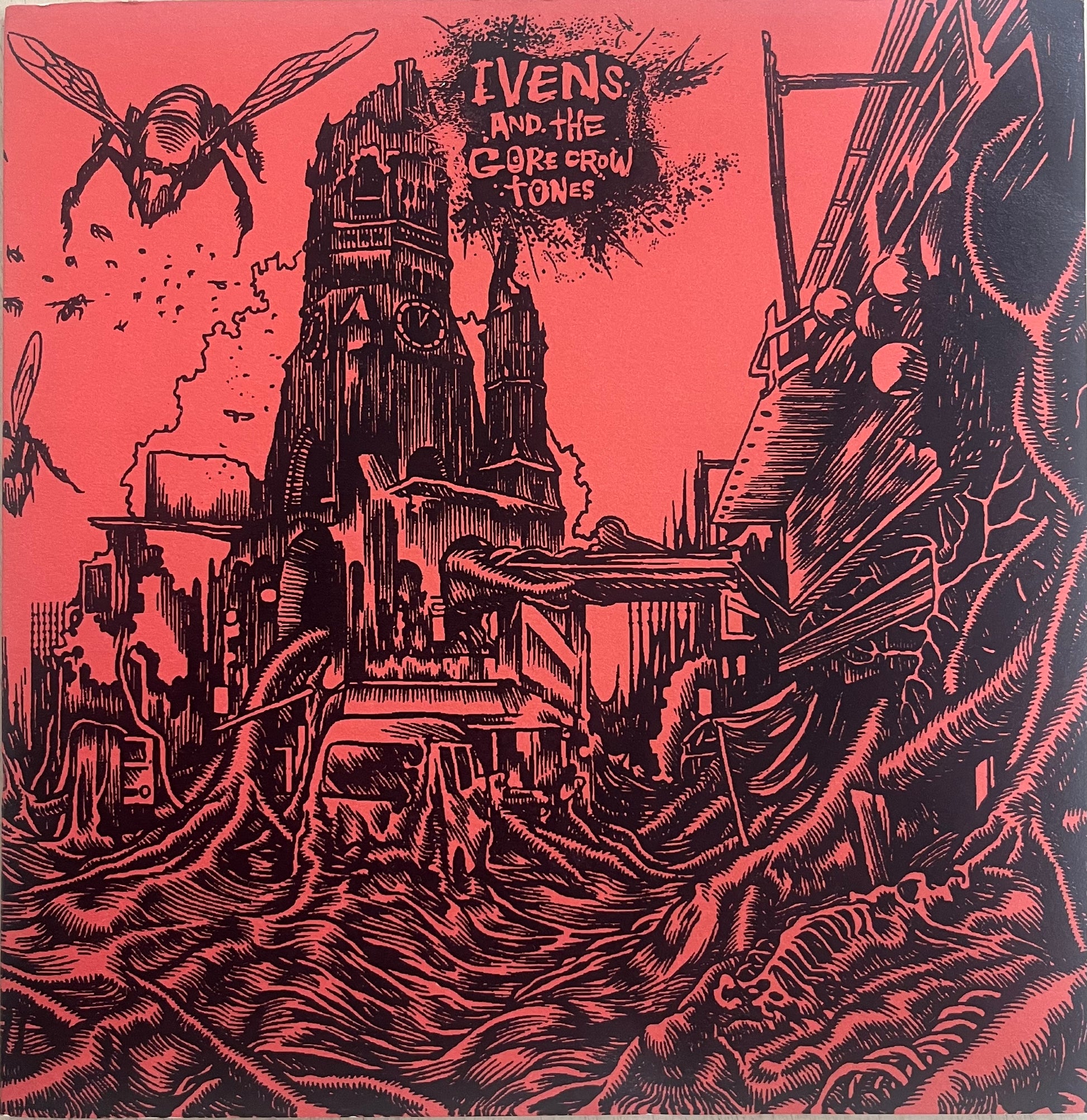 Ivens and The Gore Crow Tones – Omega Damned Remix / 94 And Counting (Their God Is Pretend) 7&quot; (Rare / Used, VG+)
