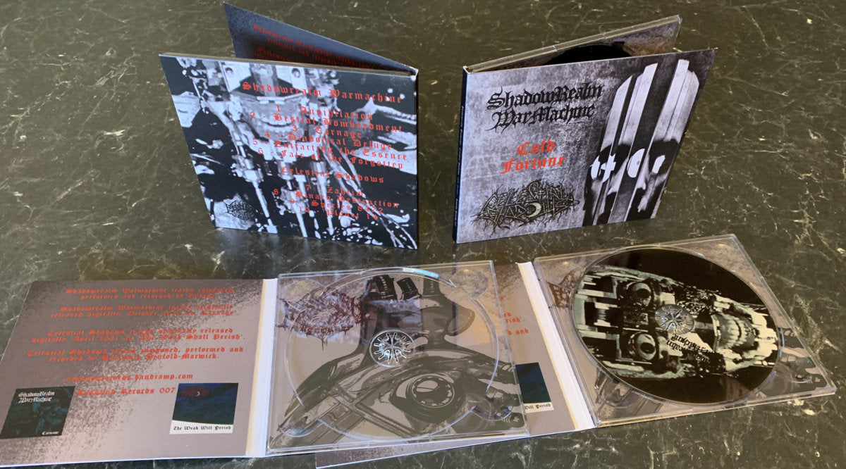 Shadowrealmwarmachine / Celestial Shadows – Cold Fortune Split CD