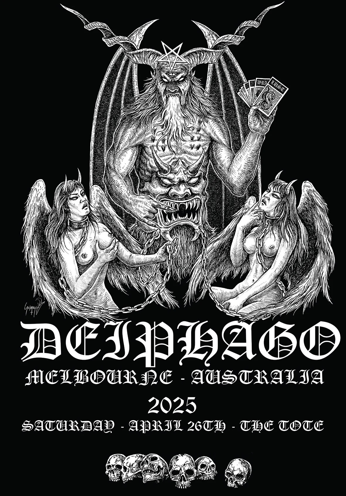 Deiphago, &#39;Australian Tour&#39; T-Shirt
