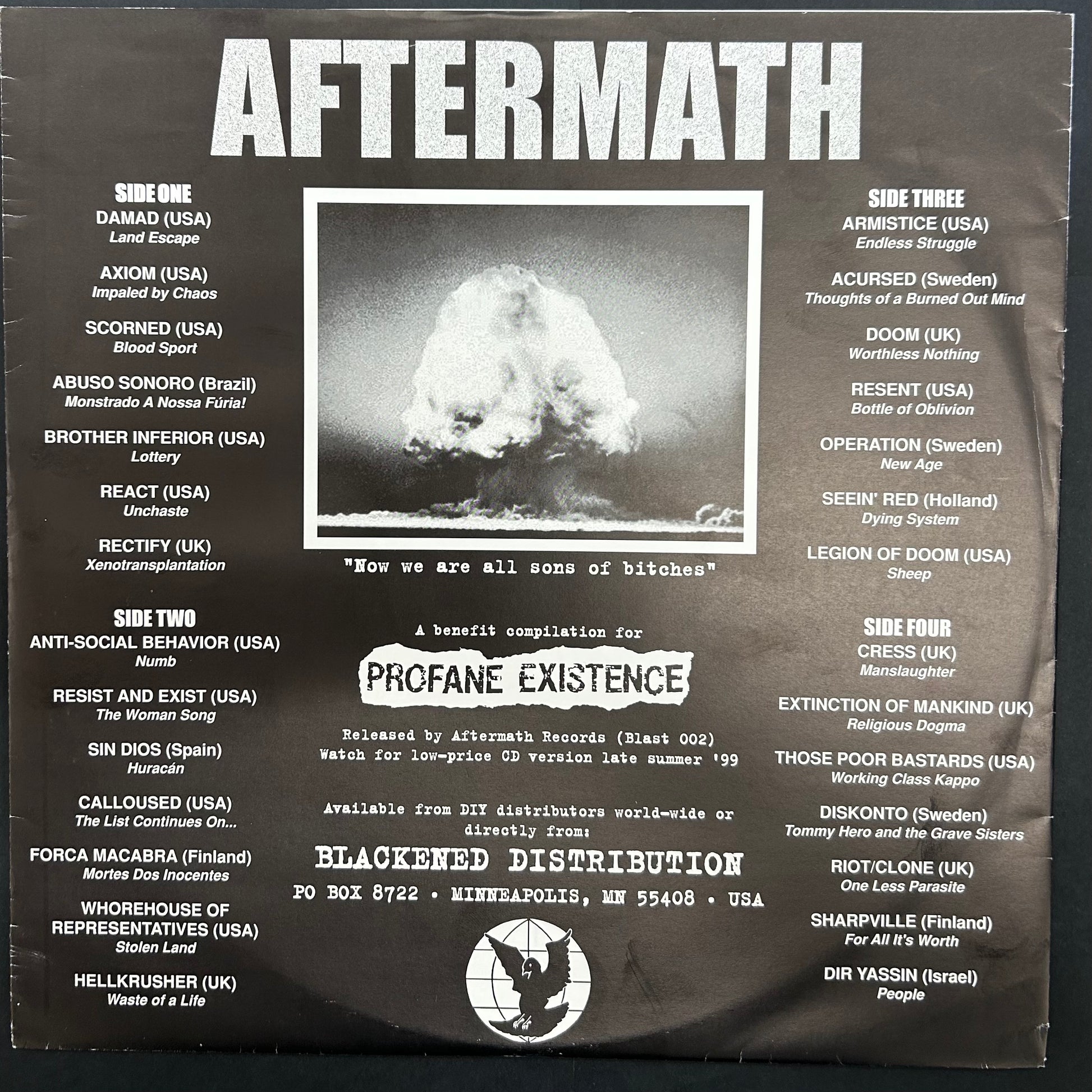 V/A – Aftermath LP (Compilation, Rare, VG+, OP)