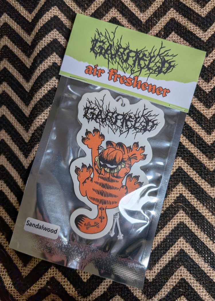 Black Metal Garfield Air Freshener