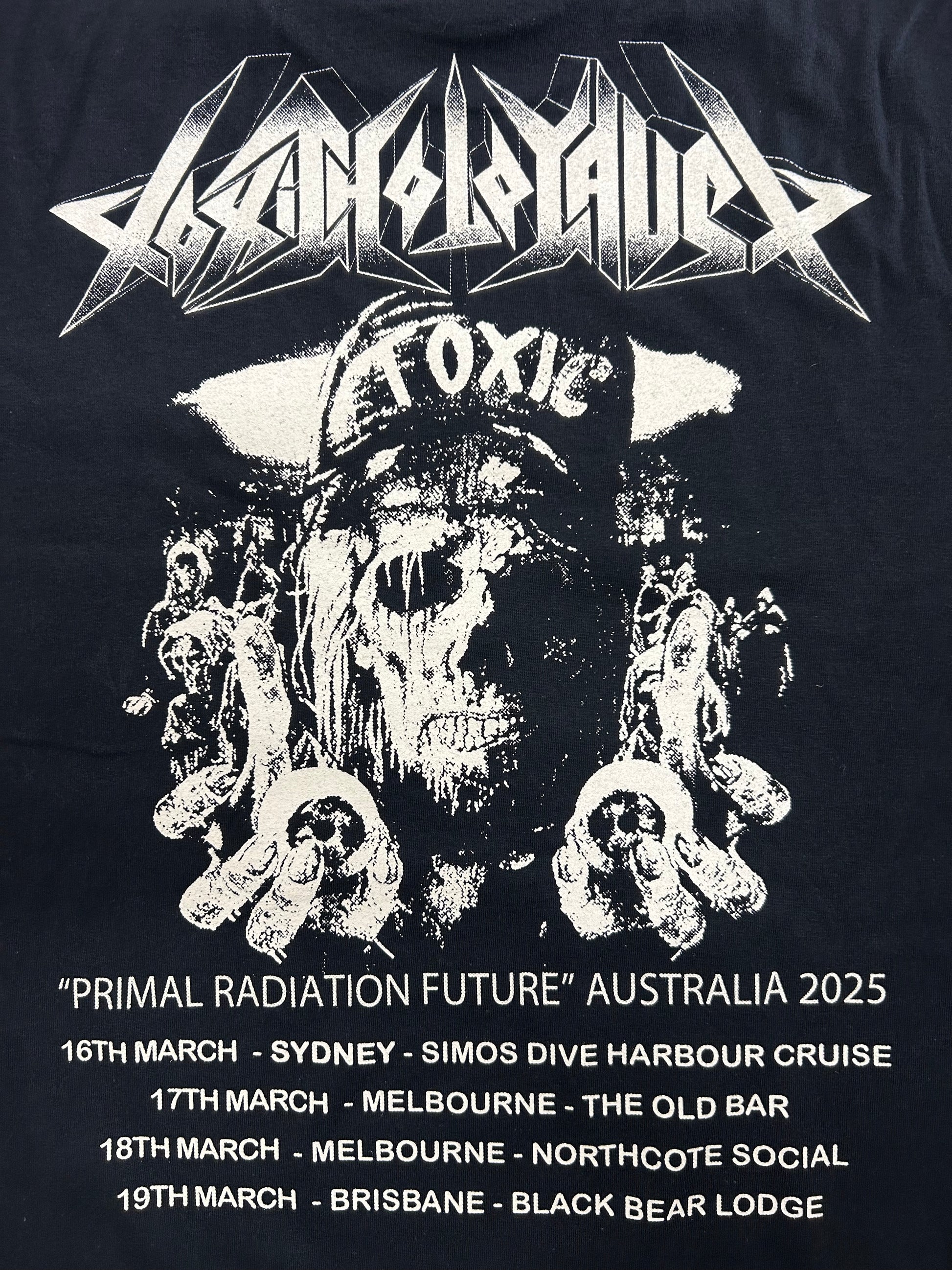 Toxic Holocaust, &#39;Primal Radiation Future&#39; Australian Tour T-Shirt