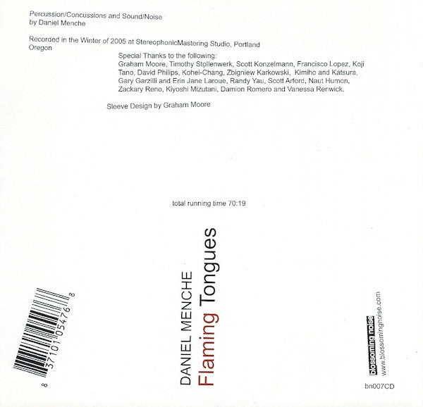 Daniel Menche – Flaming Tongues CD