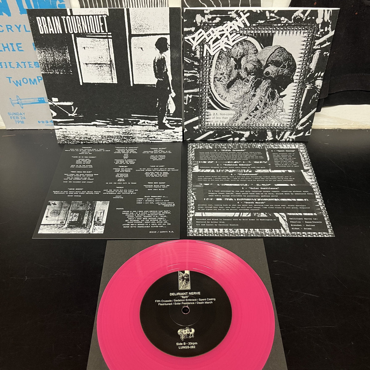 Brain Tourniquet / Delirant Nerve – S/T Split 7&quot;