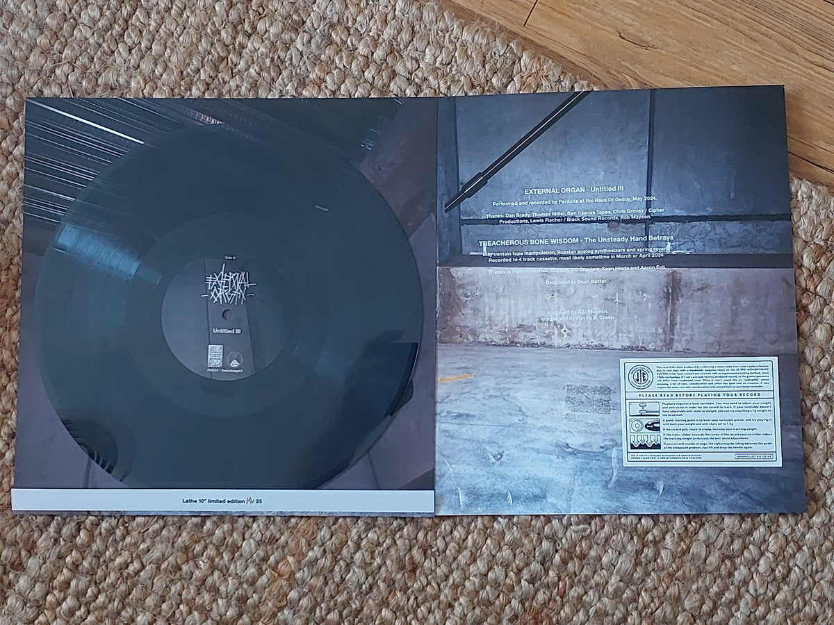 External Organ / Treacherous Bone Wisdom – S/T Split 10”