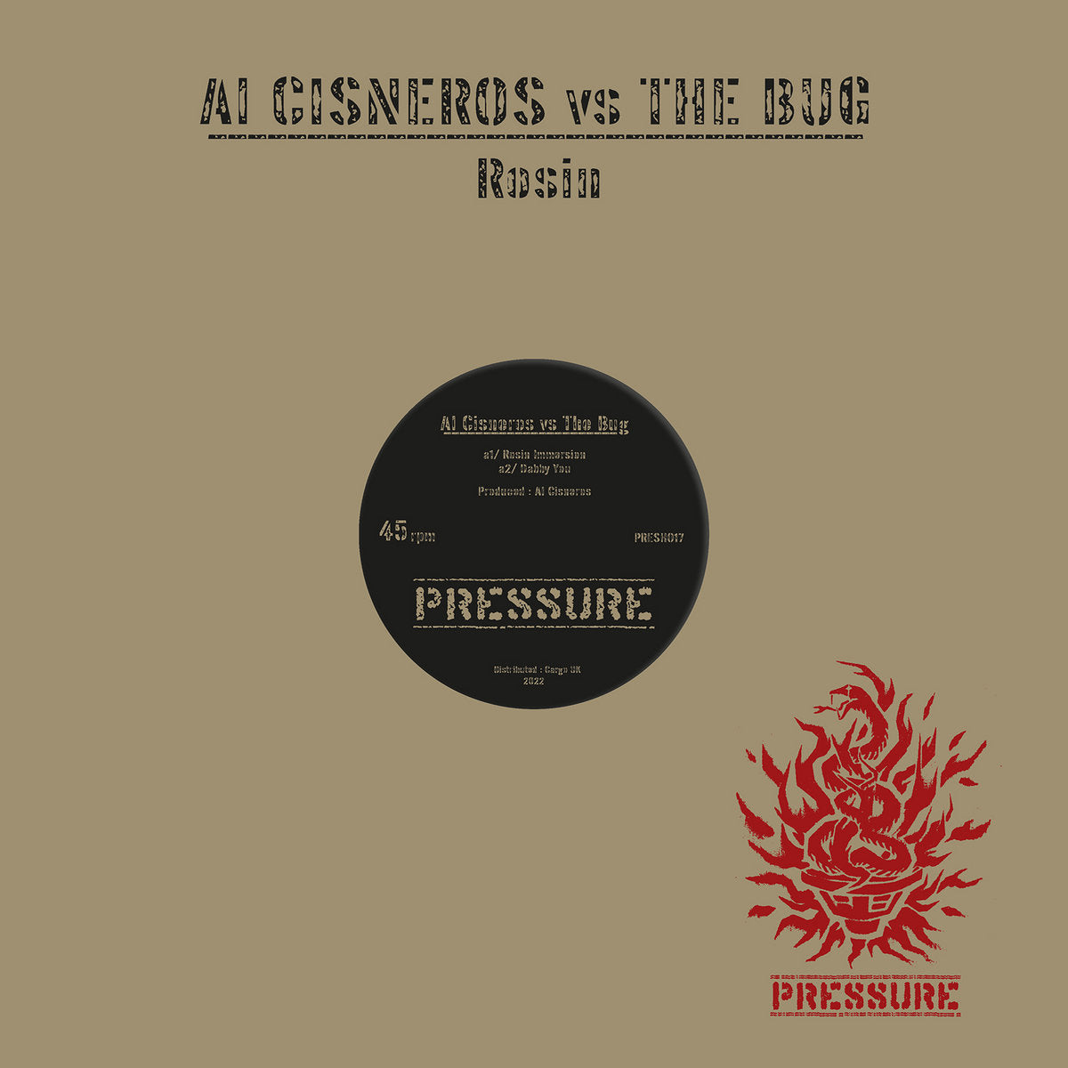 Al Cisneros VS The Bug – Rosin LP