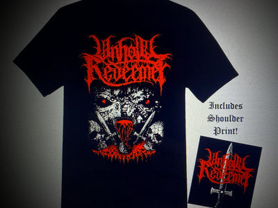 Unholy Redeemer – &#39;Doctrine of Blood...&#39; T-Shirt