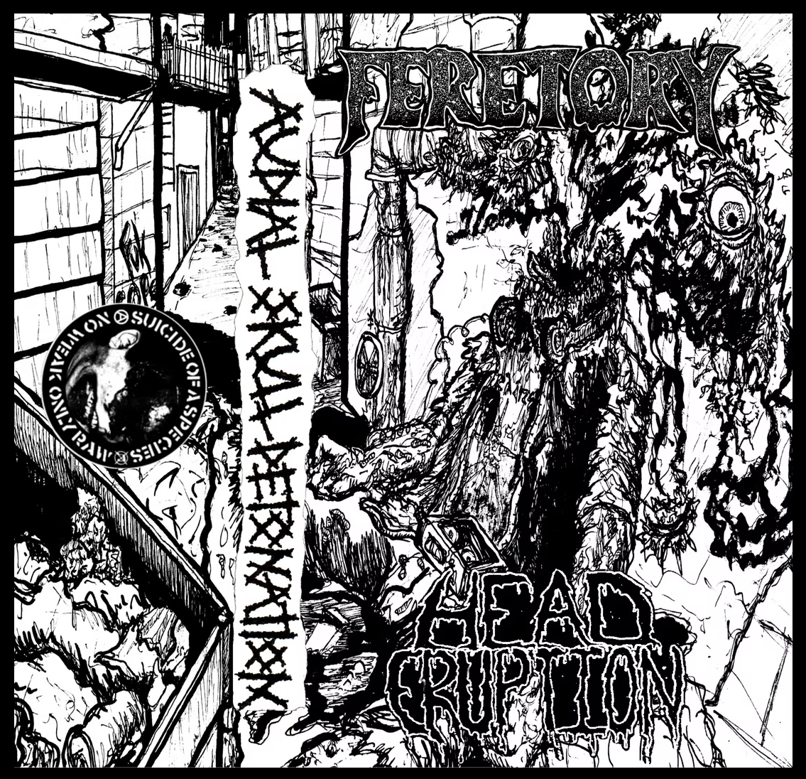 Feretory / Head Eruption ‎– Audial Skull Detonation MC
