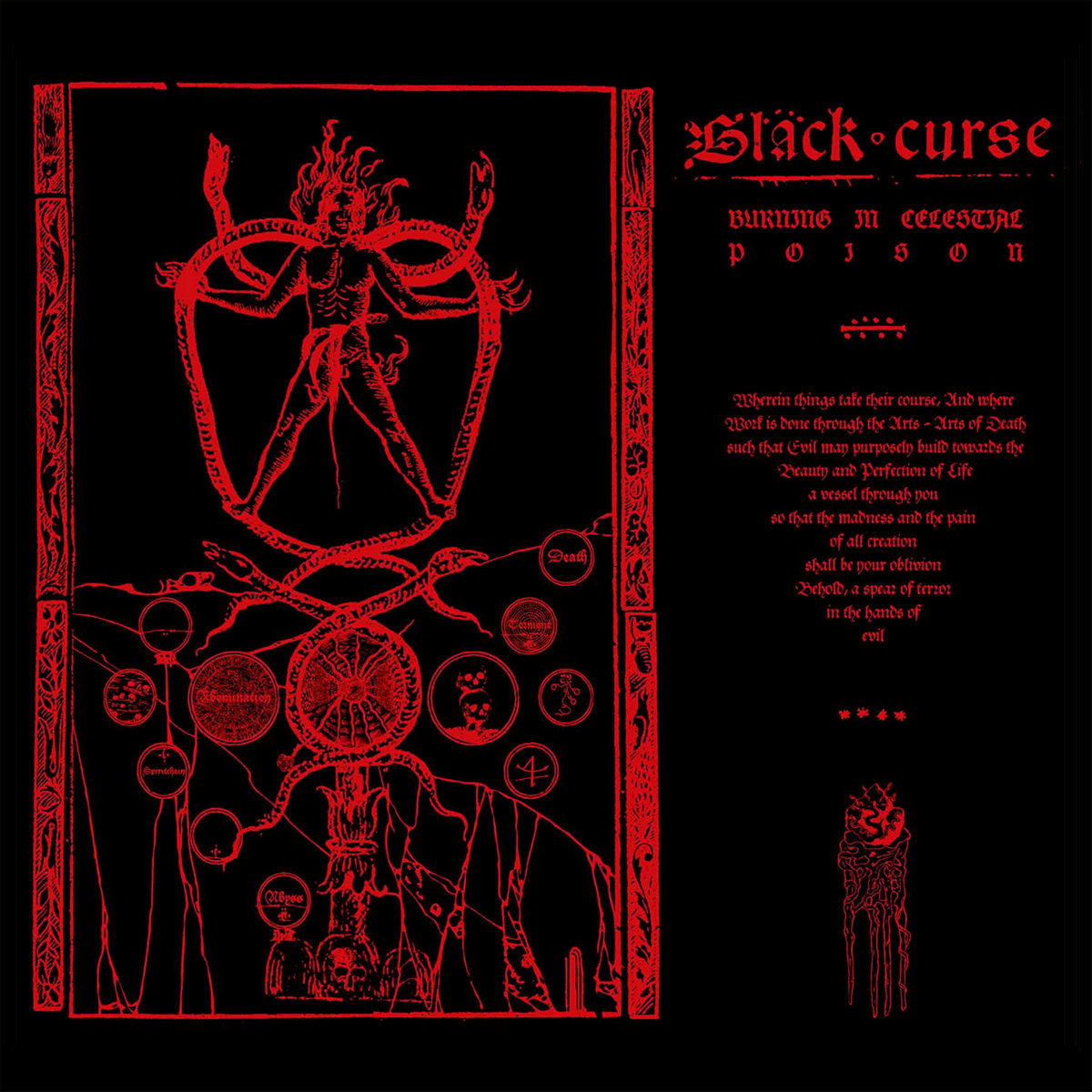 Black Curse – Burning In Celestial Poison LP