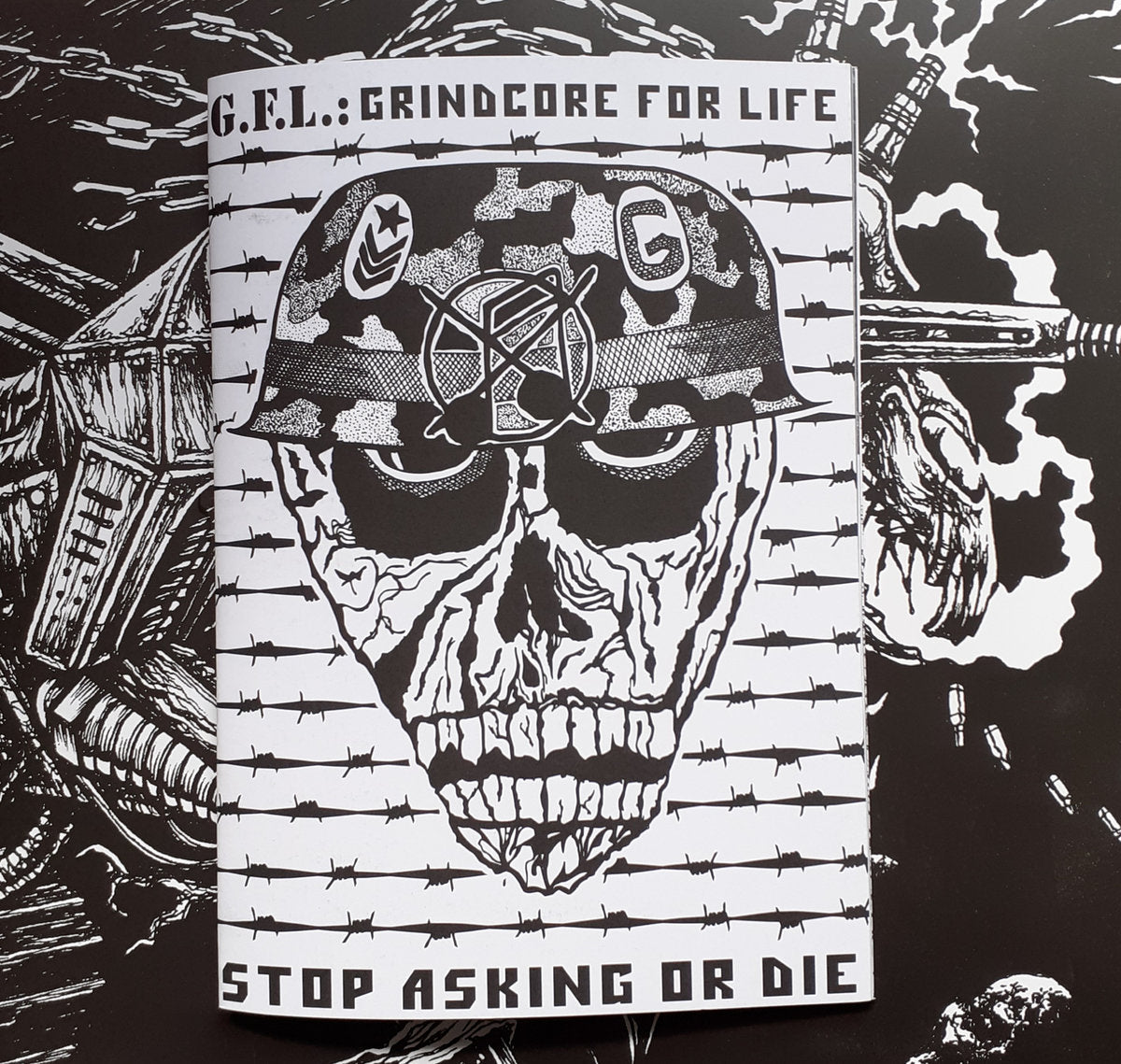 Grindcore For Life Zine, Stop Asking Or Die BK/Zine