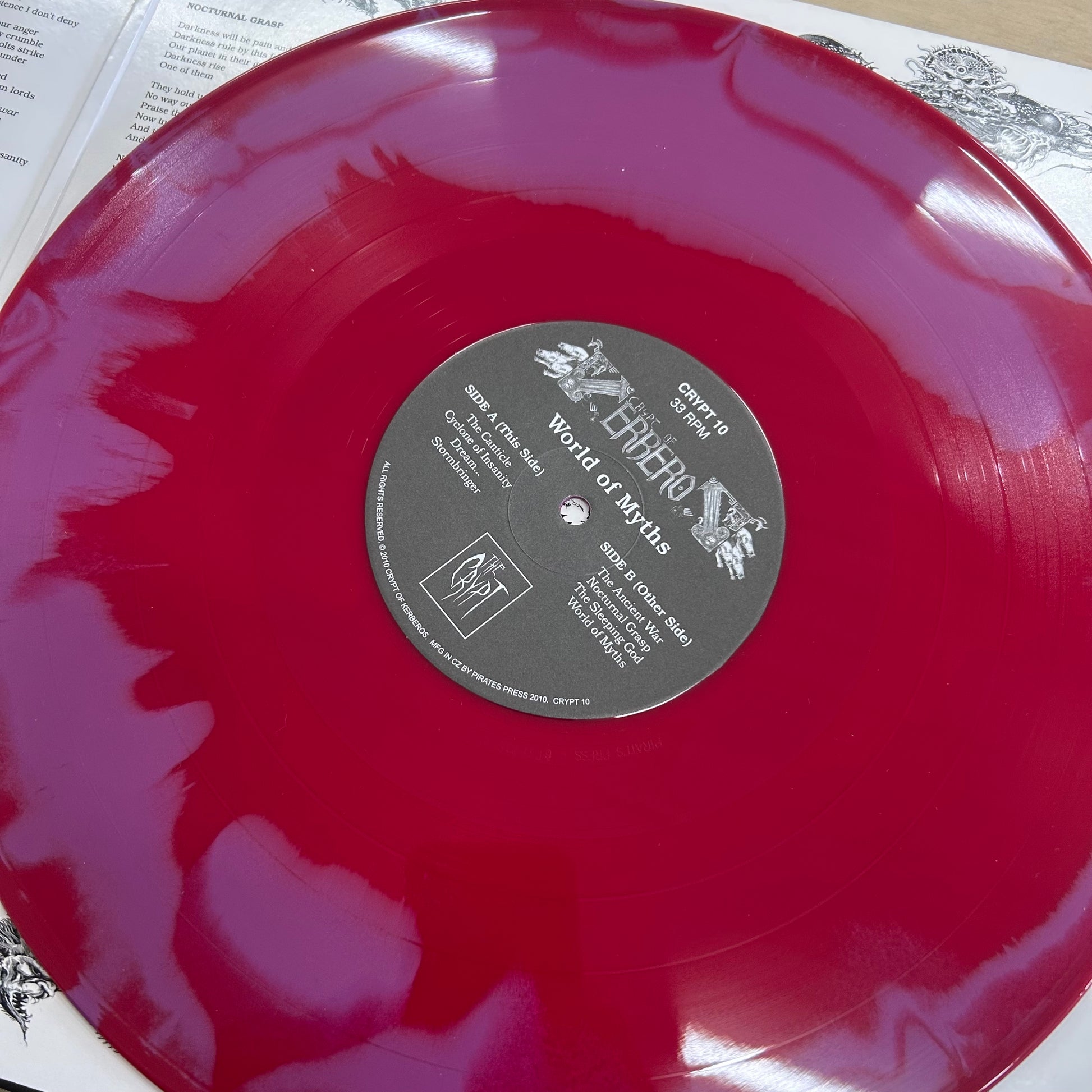 Crypt Of Kerberos ‎– MCMXCI-MCMXCIII 3LP (Rare / Used, M Unplayed)