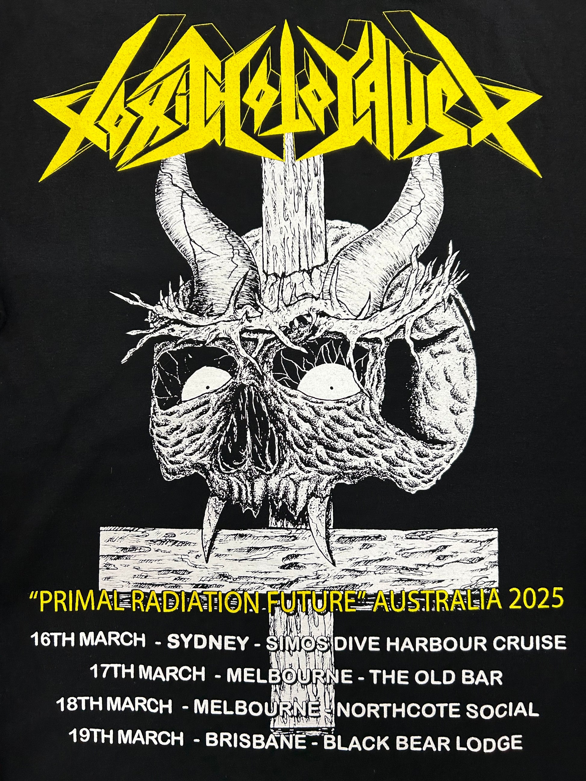 Toxic Holocaust, &#39;Radiation Sickness&#39; Australian Tour T-Shirt