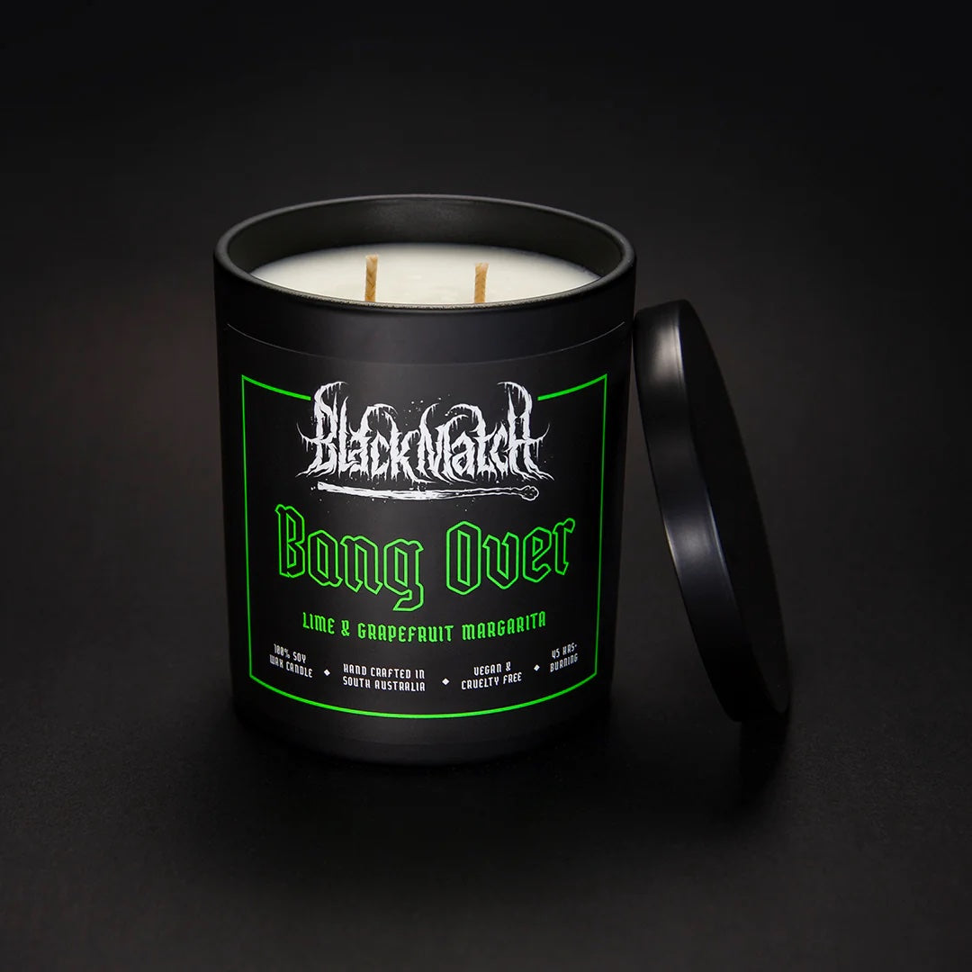 Black Match Candles, &#39;Bang Over&#39;, 300g Soy Candle
