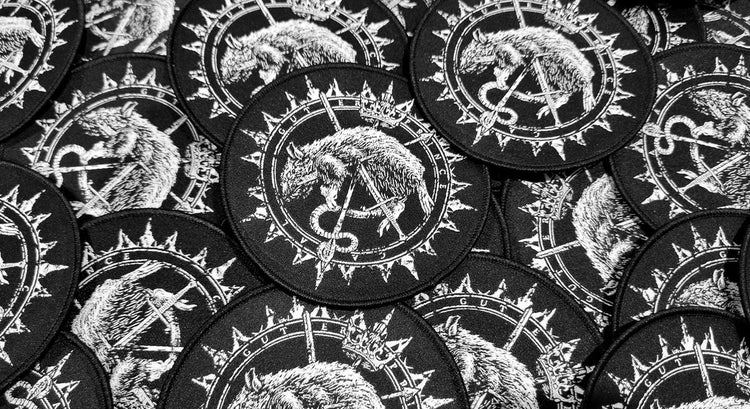 Gutter Rat Logo Gutter Prince Cabal – Rat Sigil Patch – Blacksound Records