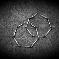 Hex Arcana Jewellery, &#39;Bone&#39; Hoops