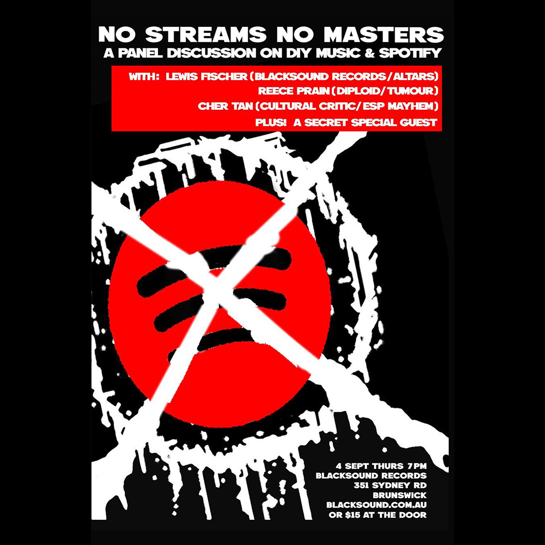 Event: No Streams No Masters, September 4 @ Blacksound Records